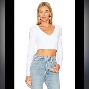 NWT Susanna Monaco size small Very V Long Sleeve Top